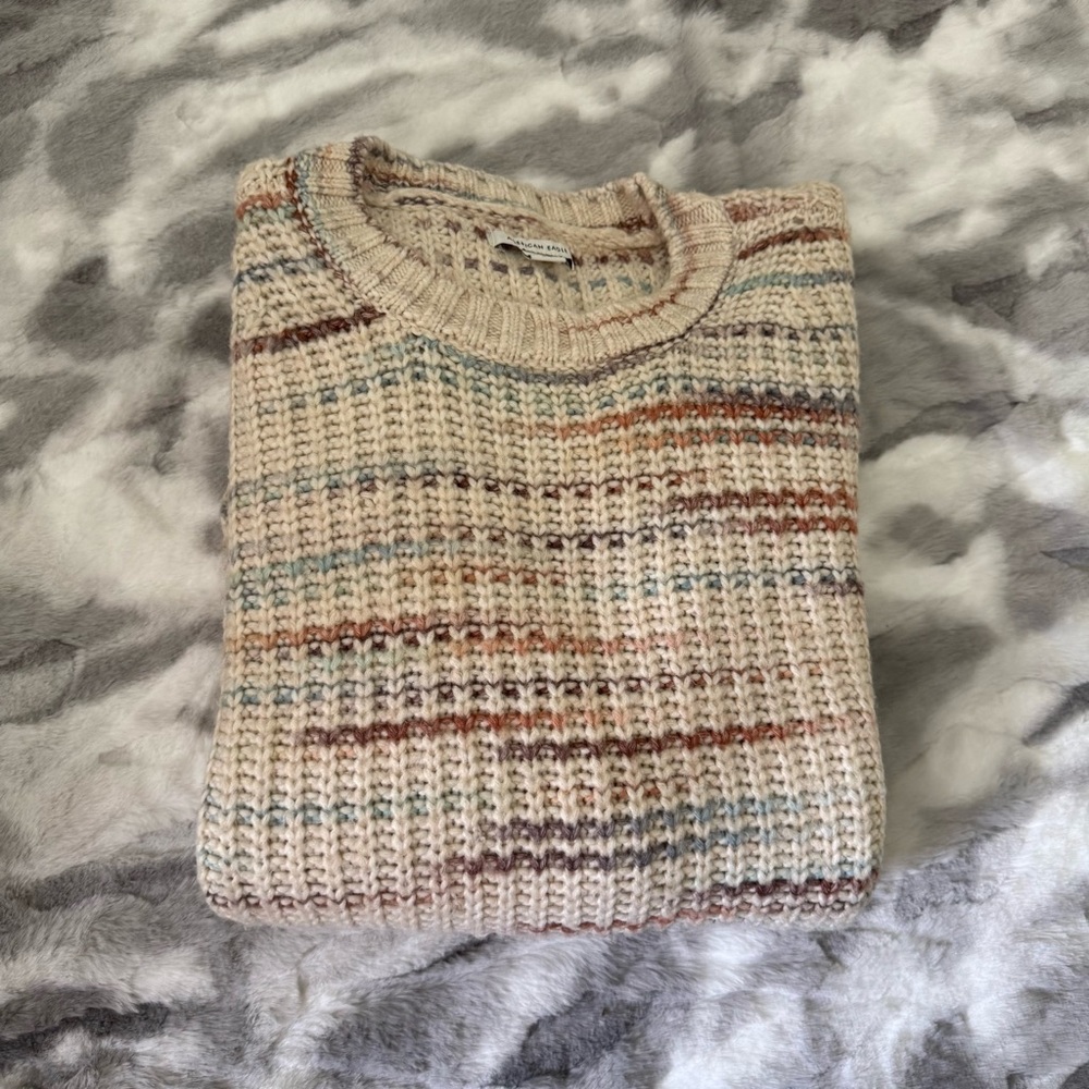 American Eagle Striped Knit Sweater